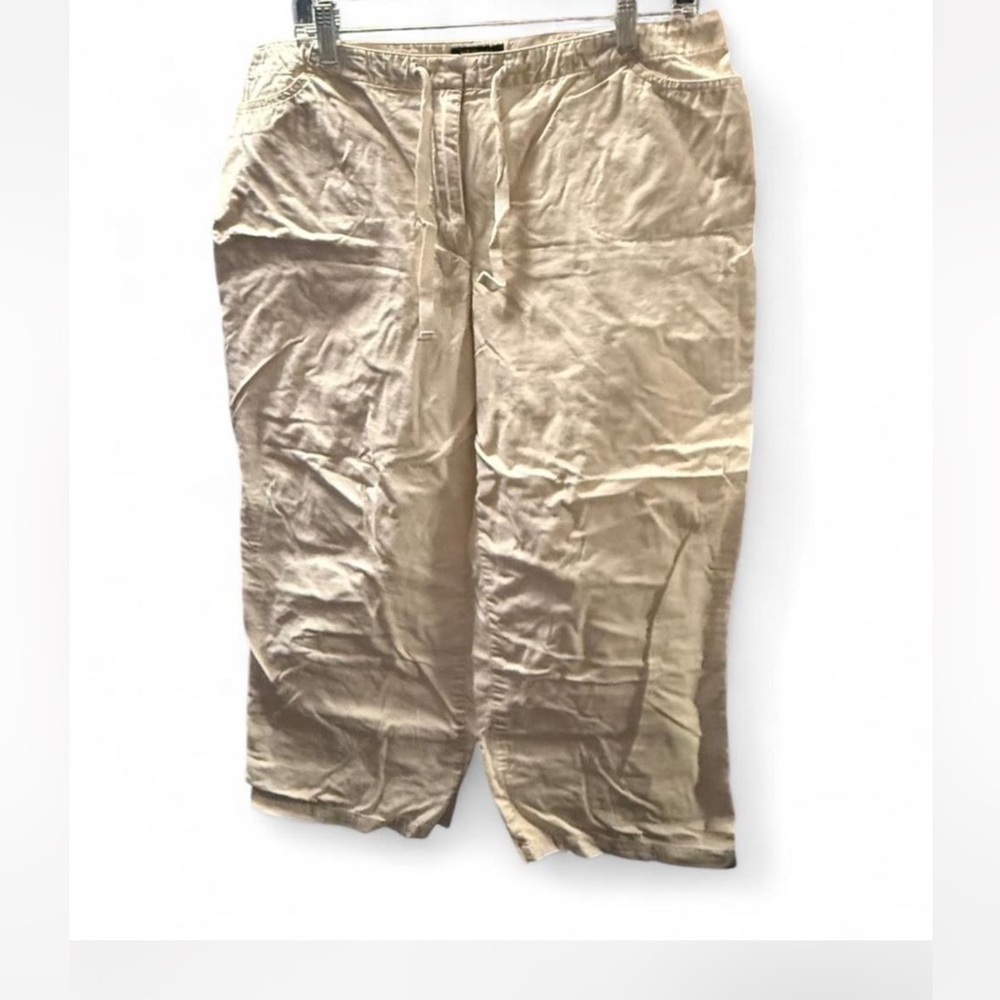 New York & Company linen-blend style capri pants women’s size 16